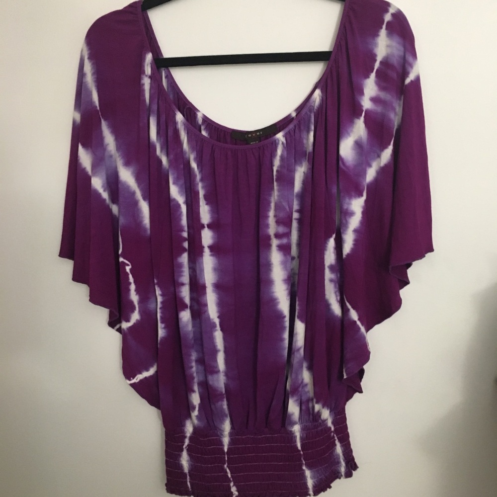 NWOT tie dye off the shoulder top